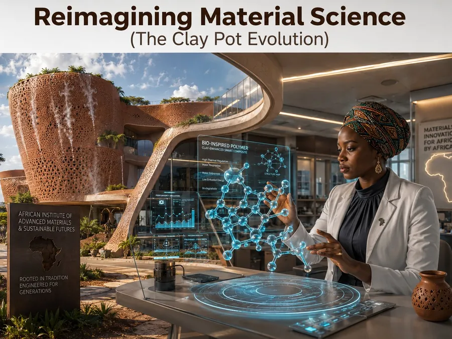 The clay pot evolved: self-cooling zero-carbon material science for future African cities